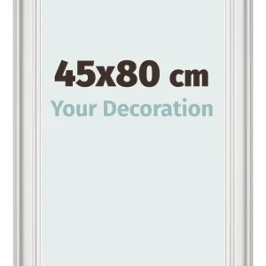 Bilderrahmen 45x80 cm - Weiß Gemasert - MDF - Lazio