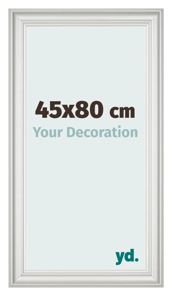 Bilderrahmen 45x80 cm - Weiß Gemasert - MDF - Lazio