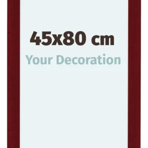 Bilderrahmen 45x80 cm - Weinrot Gewischt - MDF - Como