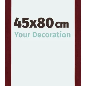 Bilderrahmen 45x80 cm - Weinrot Gewischt - MDF - Mura