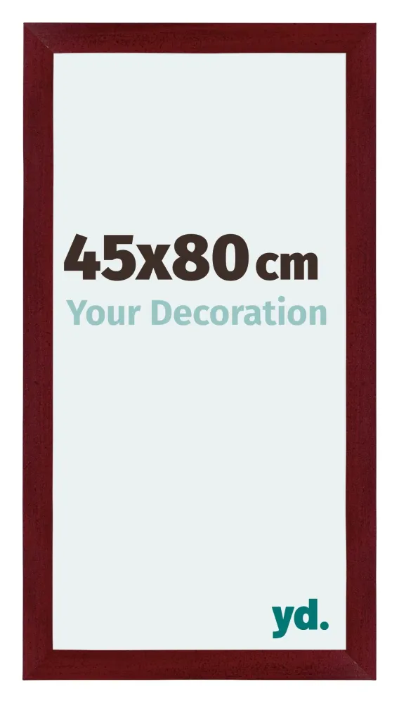 Bilderrahmen 45x80 cm - Weinrot Gewischt - MDF - Mura
