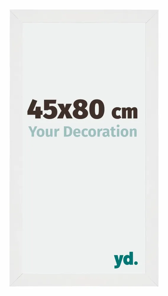 Bilderrahmen 45x80 cm - Weiss Hochglanz - MDF - Mura