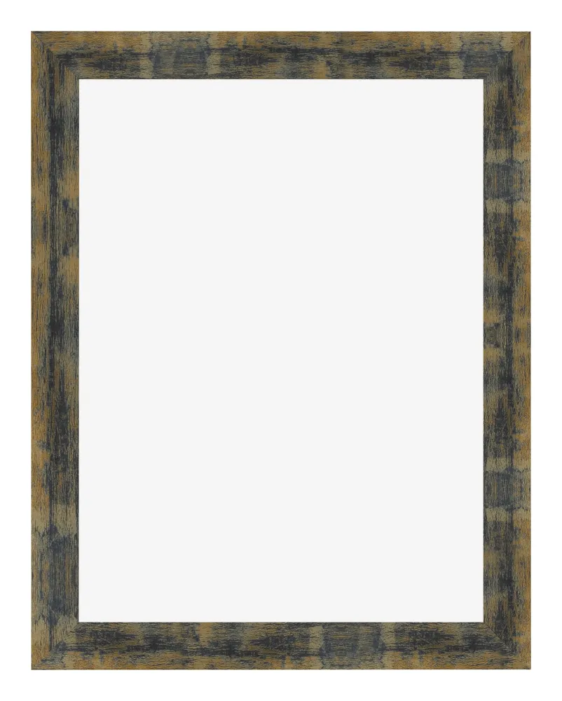 Bilderrahmen 46x61 cm - Blau Gold Meliert - MDF - Pisa