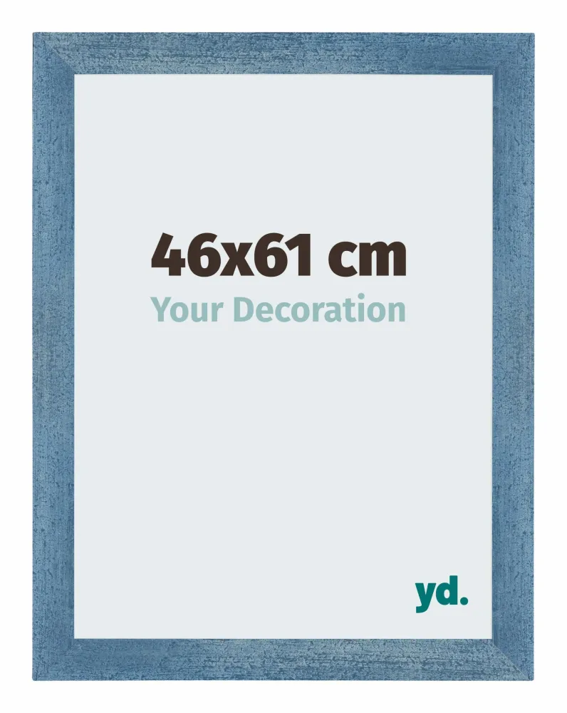Bilderrahmen 46x61 cm - Hellblau Gewischt - MDF - Mura