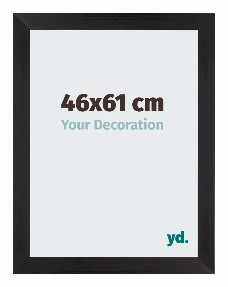 Bilderrahmen 46x61 cm - Schwarz Gemasert - MDF - Mura