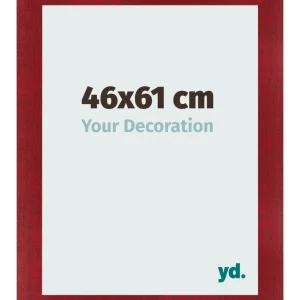 Bilderrahmen 46x61 cm - Weinrot Gewischt - MDF - Pisa
