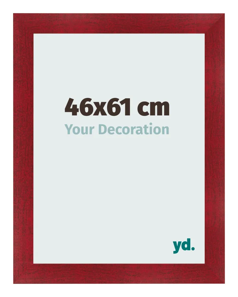 Bilderrahmen 46x61 cm - Weinrot Gewischt - MDF - Pisa