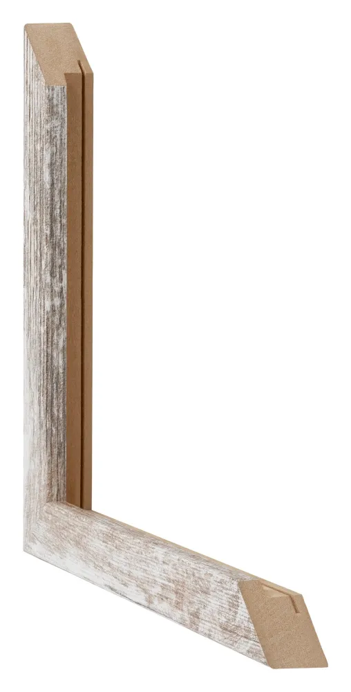 Bilderrahmen 46x61 cm - White Wash - MDF - Catania