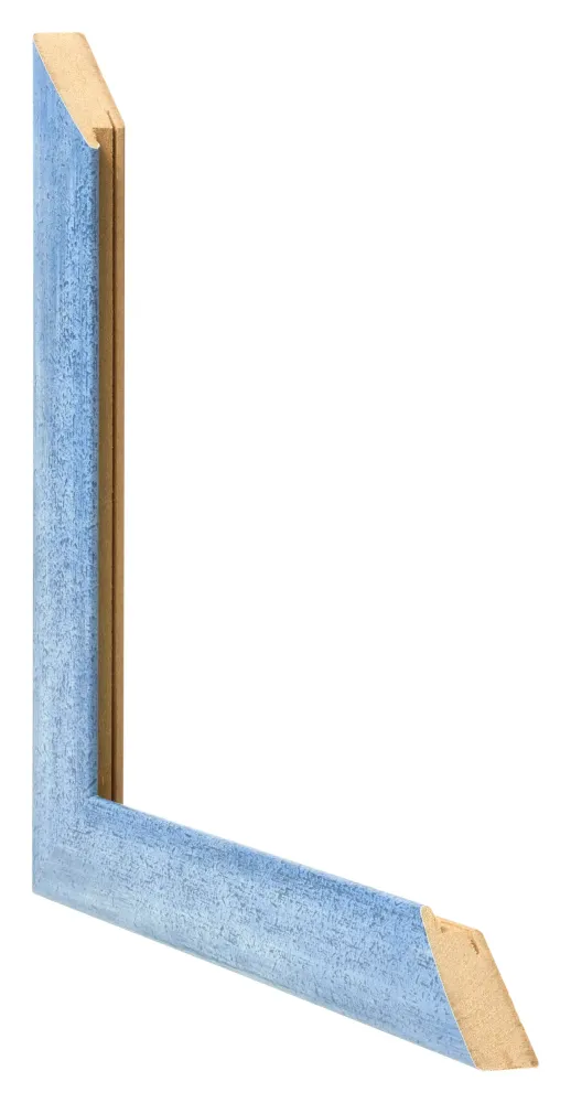 Bilderrahmen 48x64 cm - Hellblau Gewischt - MDF - Pisa