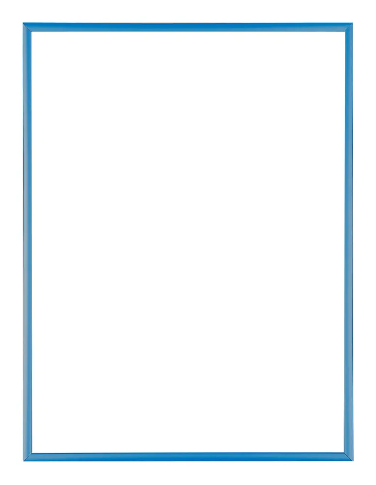 Bilderrahmen 48x64 cm - Stahl Blau - Aluminium - Kent