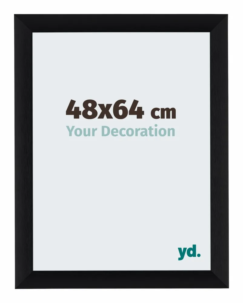 Bilderrahmen 48x64cm Schwarz Gebürstet Aluminium Tucson