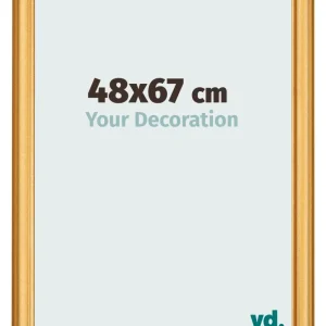 Bilderrahmen 48x67 cm - Gold Matt - MDF - Lazio