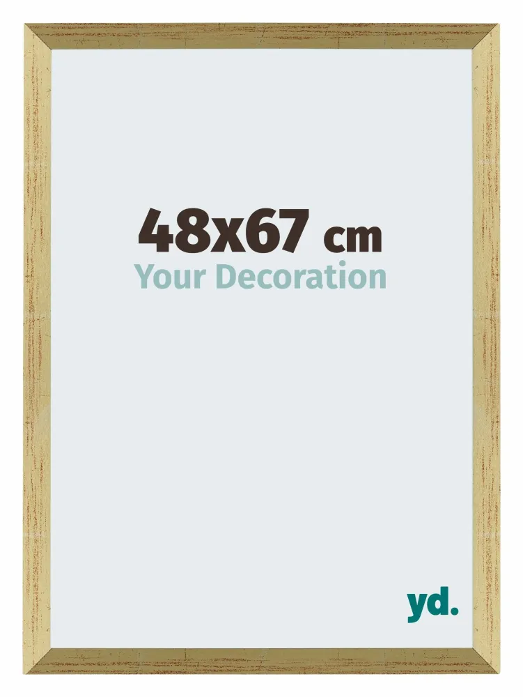 Bilderrahmen 48x67 cm - Goldglanz - MDF - Mura
