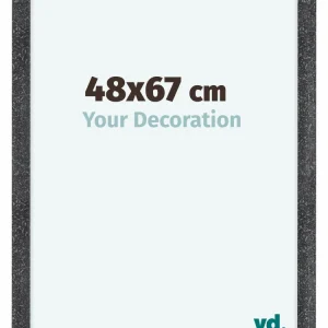 Bilderrahmen 48x67 cm - Grau Gewischt - MDF - Como