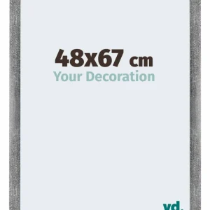 Bilderrahmen 48x67 cm - Grau Gewischt - MDF - Mura