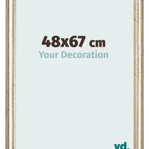 Bilderrahmen 48x67 cm - Metallglanz - MDF - Lazio