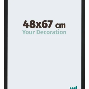 Bilderrahmen 48x67 cm - Schwarz Matt - MDF - Catania