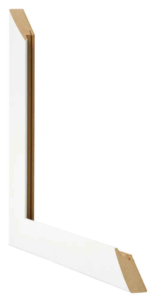 Bilderrahmen 48x67 cm - Weiß Gemasert - MDF - Pisa