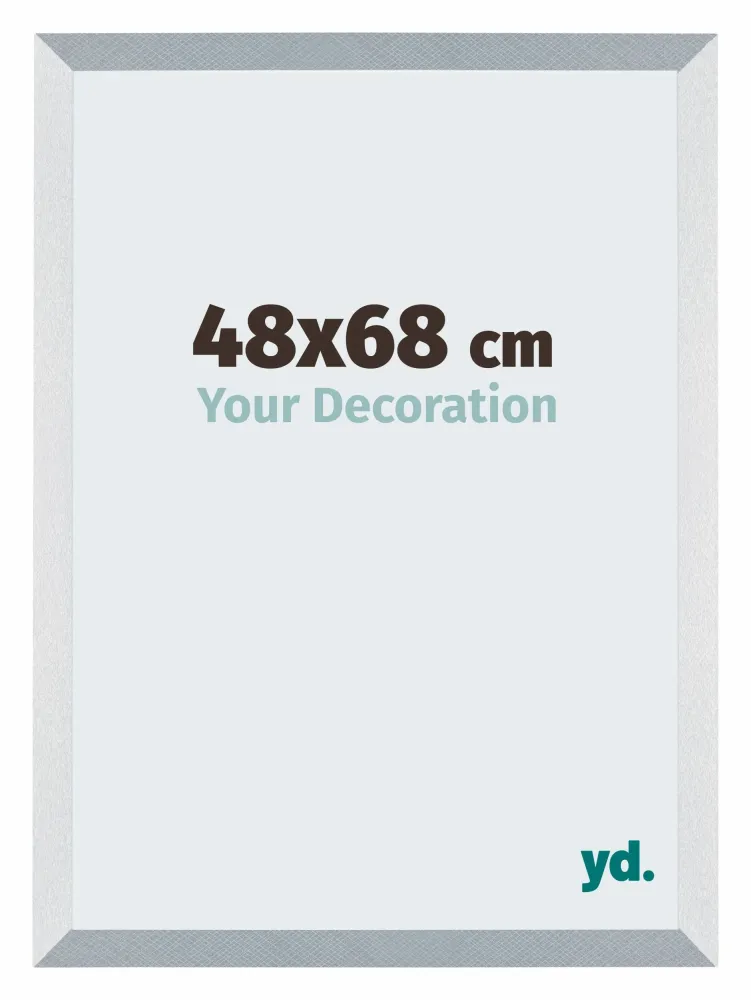 Bilderrahmen 48x68 cm - Aluminium - Gebürstet - MDF - Mura