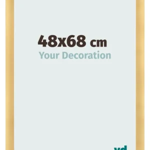 Bilderrahmen 48x68 cm - Gold Matt - MDF - Pisa