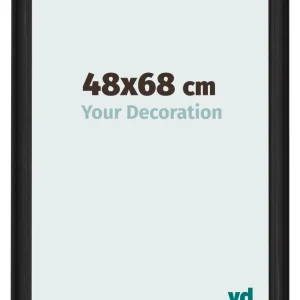 Bilderrahmen 48x68 cm - Schwarz Gemasert - MDF - Lazio