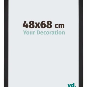 Bilderrahmen 48x68 cm - Schwarz Gemasert - MDF - Mura
