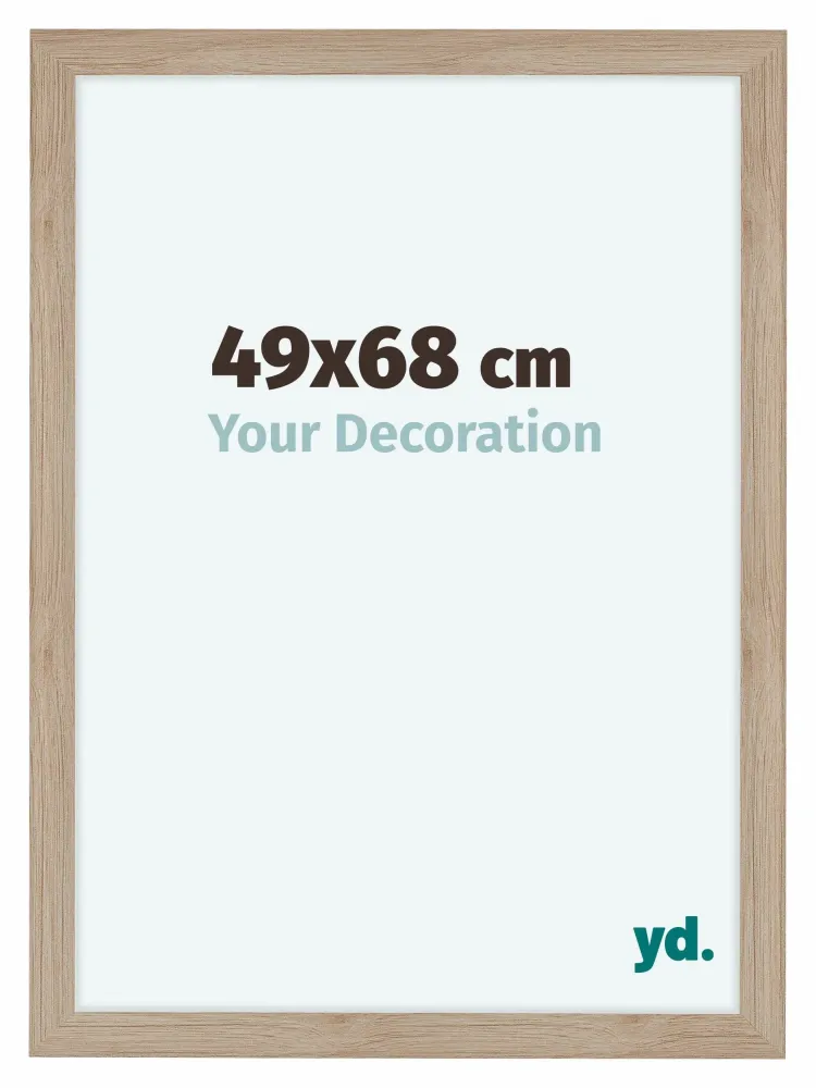 Bilderrahmen 49x68 cm - Eiche Hell - MDF - Como