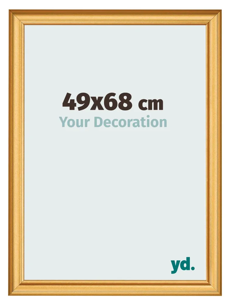 Bilderrahmen 49x68 cm - Gold Matt - MDF - Lazio