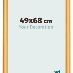 Bilderrahmen 49x68 cm - Gold Matt - MDF - Lazio