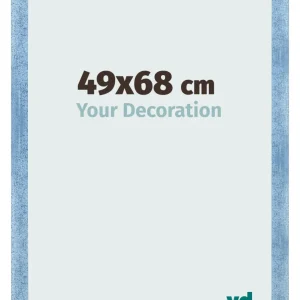 Bilderrahmen 49x68 cm - Hellblau Gewischt - MDF - Pisa