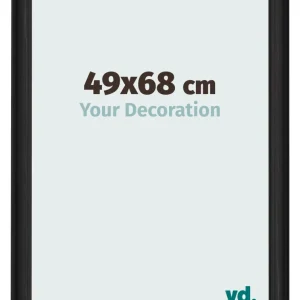 Bilderrahmen 49x68 cm - Schwarz Gemasert - MDF - Lazio