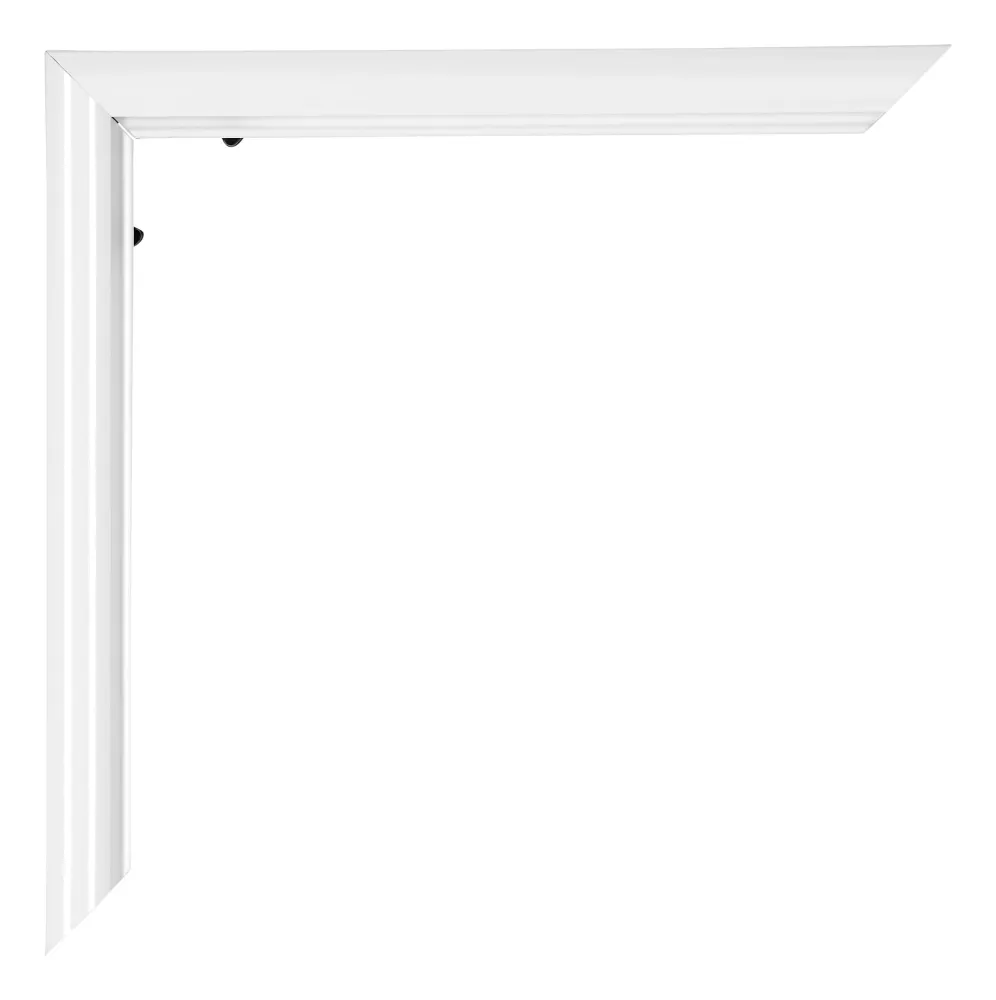 Bilderrahmen 49x68 cm - Weiss Hochglanz - Kunststoff - Bordeaux