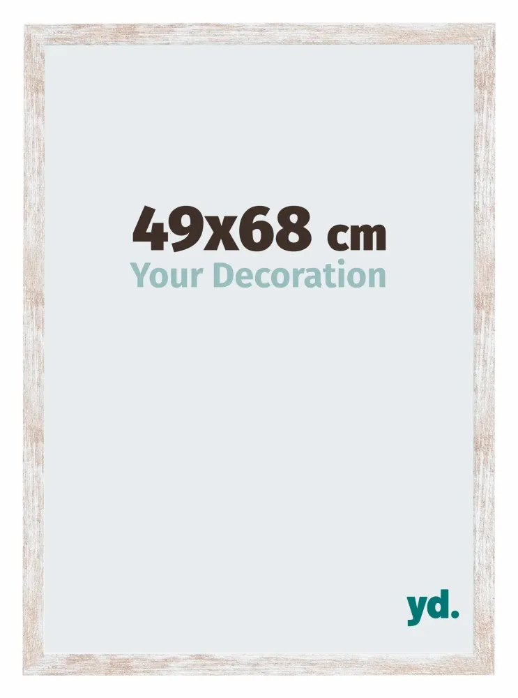 Bilderrahmen 49x68 cm - White Wash - MDF - Catania