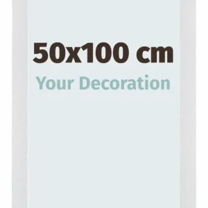 Bilderrahmen 50x100 cm - Aluminium - Gebürstet - MDF - Mura