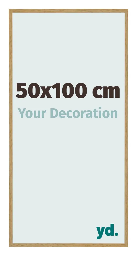 Bilderrahmen 50x100 cm - Buche Hell - Kunststoff - Evry
