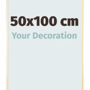 Bilderrahmen 50x100 cm - Gold - Aluminium - Kent