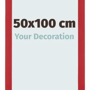 Bilderrahmen 50x100 cm - Rot - MDF - Mura