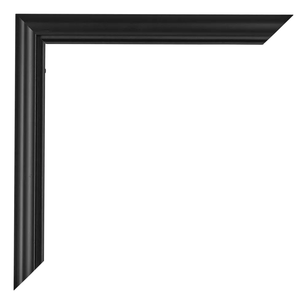 Bilderrahmen 50x100 cm - Schwarz Matt - Kunststoff - Bordeaux