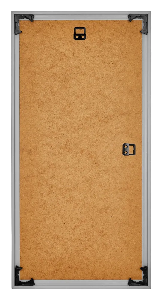 Bilderrahmen 50x100 cm - Silber Hochglanz - Kunststoff - Evry