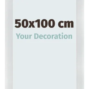 Bilderrahmen 50x100 cm - Silber Matt - MDF - Pisa