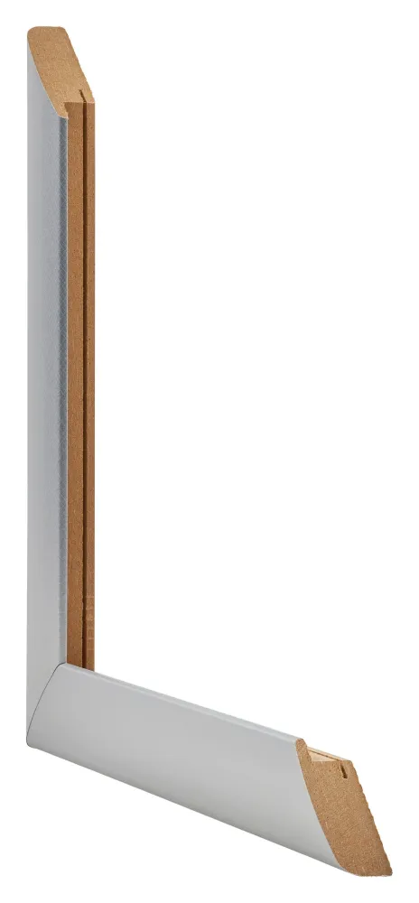Bilderrahmen 50x50 cm - Aluminium - Gebürstet - MDF - Como