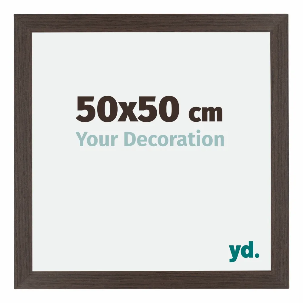 Bilderrahmen 50x50 cm - Eiche Dunkel - MDF - Mura