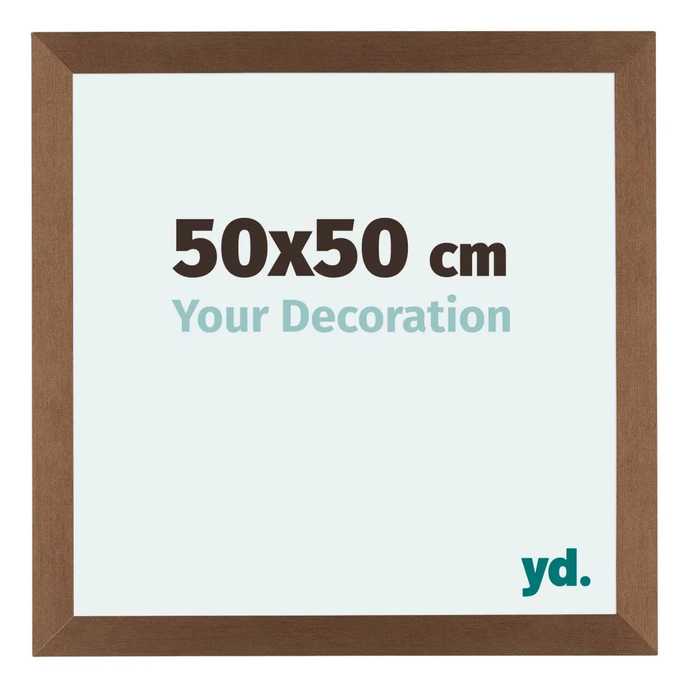 Bilderrahmen 50x50 cm - Kupfer Dekor - MDF - Mura