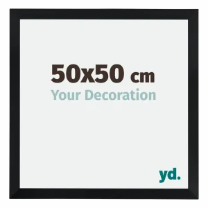 Bilderrahmen 50x50 cm - Schwarz Matt - MDF - Catania