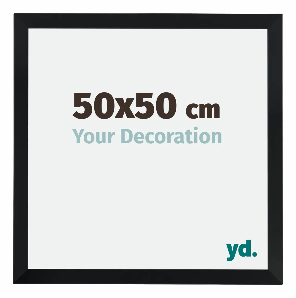 Bilderrahmen 50x50 cm - Schwarz Matt - MDF - Catania