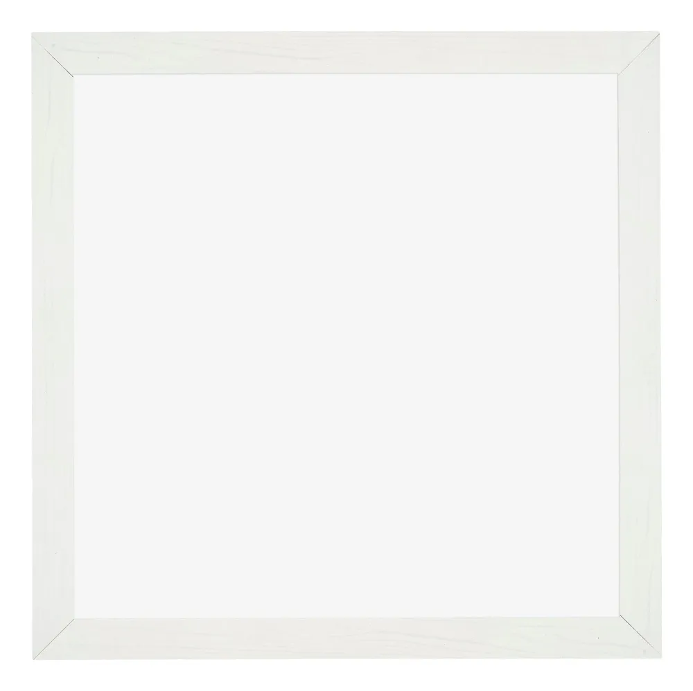 Bilderrahmen 50x50 cm - Weiss Gemasert - MDF - Mura