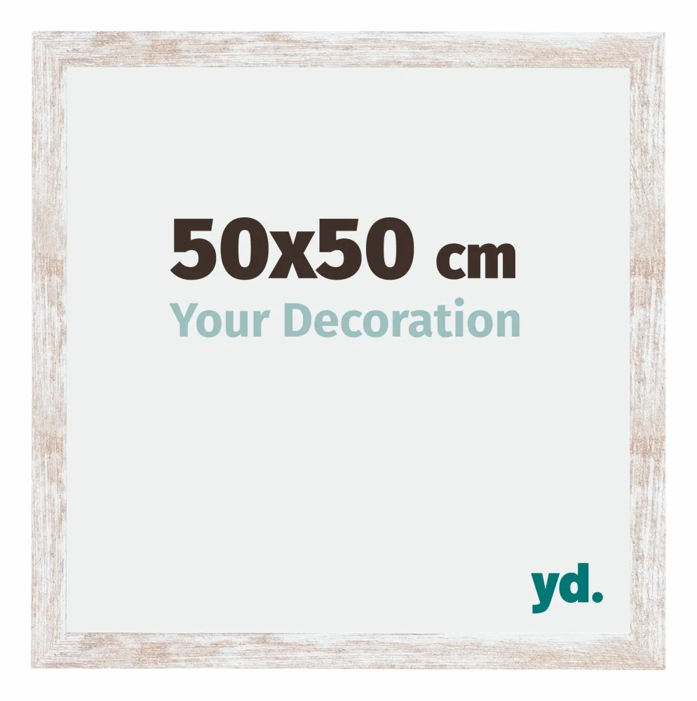 Bilderrahmen 50x50 cm - White Wash - MDF - Catania