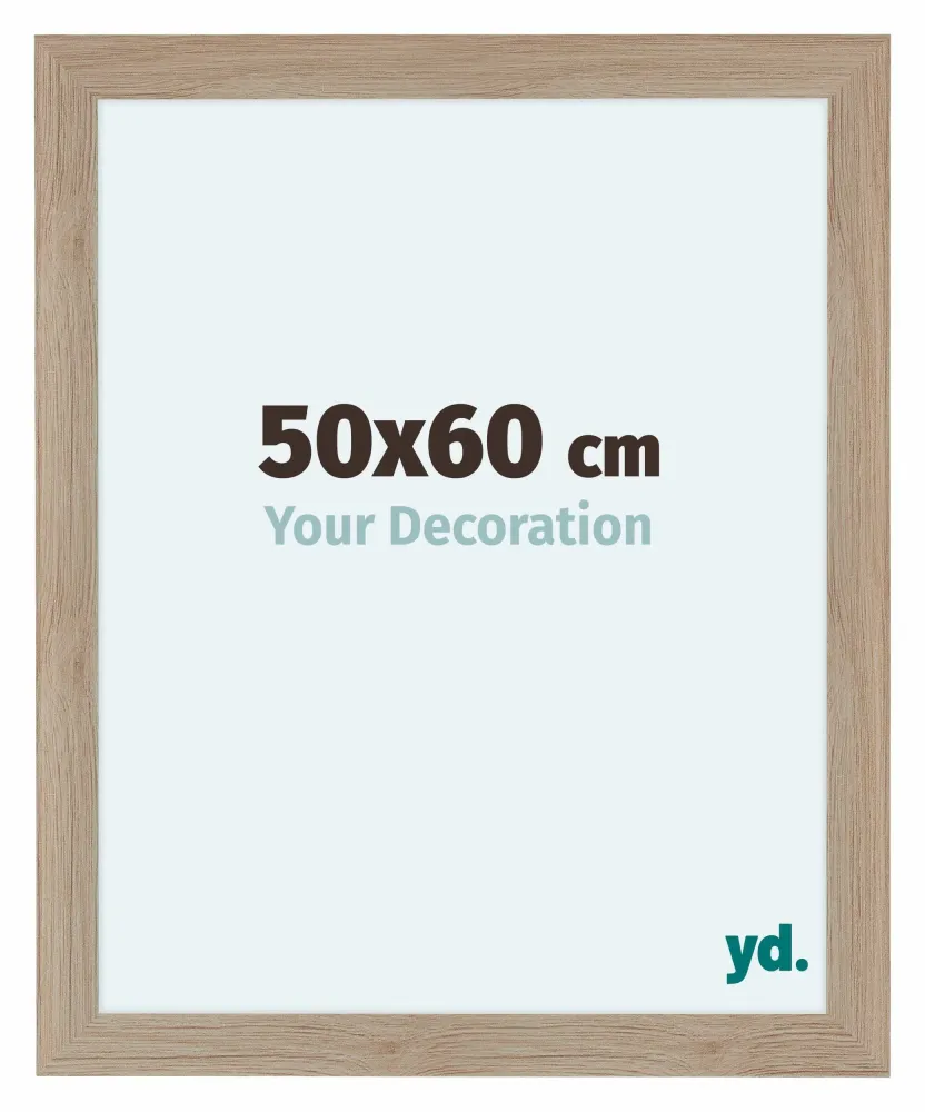 Bilderrahmen 50x60 cm - Eiche Hell - MDF - Como