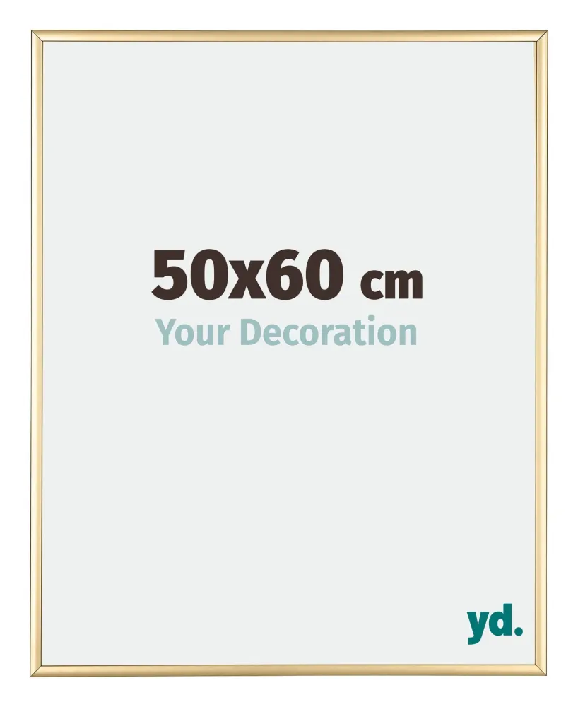 Bilderrahmen 50x60 cm - Gold - Aluminium - Kent
