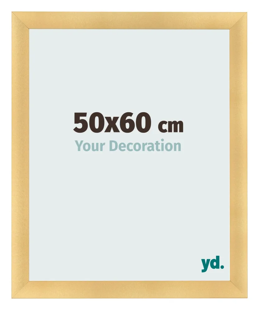 Bilderrahmen 50x60 cm - Gold Matt - MDF - Pisa